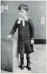 Pablo Picasso vid fyra års ålder, 1885